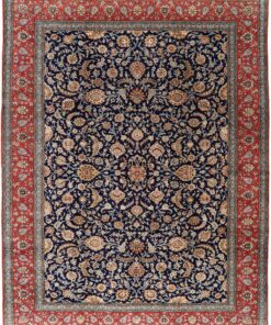 Qom Persian Rug 447 × 345 cm, wool & silk, hand-knotted