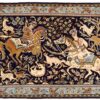 Qom Persian Rug 104 × 74 cm, wool & silk, hand-knotted