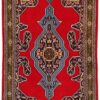 Qom Persian Rug 132 × 75 cm, wool & silk, hand-knotted