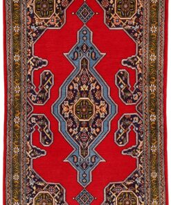 Qom Persian Rug 132 × 75 cm, wool & silk, hand-knotted
