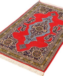 Qom Persian Rug 132 × 75 cm, wool & silk, hand-knotted — view 3